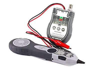 Monoprice Multifunction Tool - RJ-45, BNC, and Speaker Wire Tone Generator, Tracer, Tester, Gray
