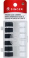 SINGER SINGER 42145 Class 15 BlackWhite Threaded Bobbins, Black, White 12 Count