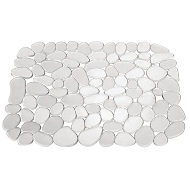 iDesign Pebblz Kitchen Sink Protector Mat, Clear