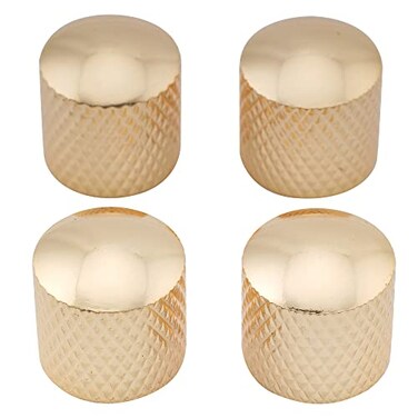 Musiclily Basic Coarse 18 Splines Steel Dome Control Knobs Gold 4Pcs