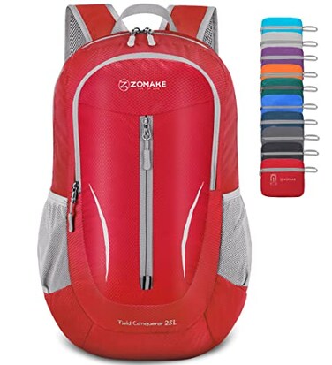 ZOMAKE Lightweight Packable Backpack 25L, Foldable Hiking Daypack