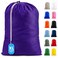 Handy Laundry Extra Large Heavy Duty Laundry Bag, 30" x 40" Nylon, DurableMachine Washable, Locking Drawstring Closure, Fits Hamper or Basket, TravelDorm Room Essentials, Purple