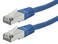 Monoprice Cat6A 50ft Blue Patch Cable Double Shielded ,S/FTP26AWG 10G Pure Bare Copper Molded RJ45 Entegrade Series Ethernet Cable