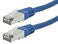 Monoprice Cat6A 50ft Blue Patch Cable Double Shielded ,S/FTP26AWG 10G Pure Bare Copper Molded RJ45 Entegrade Series Ethernet Cable