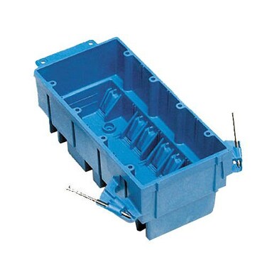 ThomasBetts BH464A 4 Gang New Work SuperBlue Outlet Box