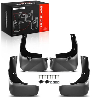 A-Premium Mud Flaps, No Drilling Required Splash Guards with Accessories