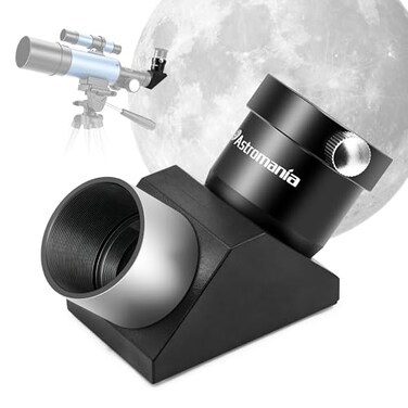 Astromania 1.25 Inch Telescope Star Diagonal 90° with Amici Erecting Prism