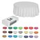 Evershine 3X Thicker Heavy Duty Plastic Table Covers Round Tablecloth, Disposable Tablecloth 12 Pack Round 84" White