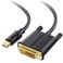 Cable Matters Mini DisplayPort to DVI Cable, Mini DP to DVI, Black, 6ft