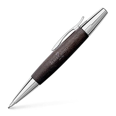 Faber-Castell e-motion Wood and Chrome Propelling Pencil - Black