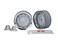 Traxxas TRA8165 Wheels, 1.9', Chrome ,2/ Center caps ,2/ Decal Sheet ,Requires8255A Extended stub axle