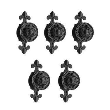 MUXSAM Kitchen Cabinet Knobs Pulls with Backplate, 2 in 1 Retro Round Metal Knob
