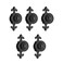 MUXSAM Kitchen Cabinet Knobs Pulls with Backplate, 2 in 1 Retro Round Metal Knob