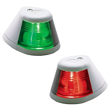 Perko White 12V Horizontal Mount Sidelights