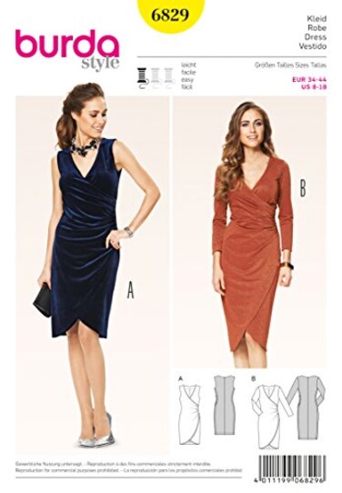 burdastyle Burda 6829 - Easy Dress Sewing Pattern
