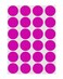 ChromaLabel Fluorescent Purple Dot Stickers, 3/4 Inch, 1008/Pack