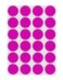 ChromaLabel Fluorescent Purple Dot Stickers, 3/4 Inch, 1008/Pack