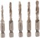 DEWALT Drill Tap Set, Impact Ready, 1/4-Inch, 5-Piece ,DWADTQTR5SET