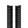 NavePoint 12U Vertical Rack Rail Pair DIY Kit with Hardware, Black