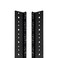 NavePoint 12U Vertical Rack Rail Pair DIY Kit with Hardware, Black