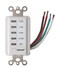 Woods Southwire In-Wall 12-Hour Digital Countdown Timer - Automatic Shut-Off Timer - LED Compatible Timekeeper - Energy-Efficient Wall-Mounted Timer - White