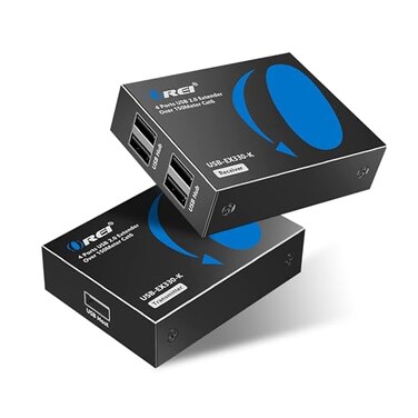 OREI USB Extender Over Ethernet Cat6 330ft PoC 4 USB2.0 Devices PlugPlay