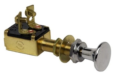 Cole Hersee ,M-628-BPSPST Push-Pull Switch, Chrome