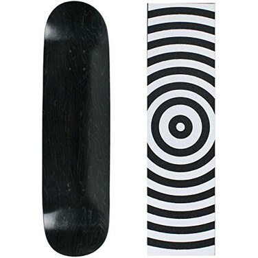 Moose Blank Skateboard Deck - Stained Black - 8.5" Target Grip