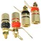 CESS Banana Binding Post Panel Mount Terminal, Red Black, 4 Pack