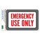 GRAPHICSMORE Emergency Use Only SLAP-STICKZ,TMPremium Laminated Sticker Sign