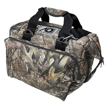 AO Coolers Caravan Canvas Soft Cooler with High-Density Insulation, Oversized Storage Pockets, Mossy Oak, 24-Can