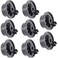 Maxdot 8 Pack Dishwasher Lower Rack Wheels, Gray Replacement Rollers
