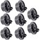 Maxdot 8 Pack Dishwasher Lower Rack Wheels, Gray Replacement Rollers