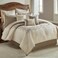 Riverbrook Home 100% Polyester Comforter Set, Queen, Hillcrest - Ivory/Gold, 9 Piece Set
