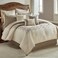 Riverbrook Home 100% Polyester Comforter Set, Queen, Hillcrest - Ivory/Gold, 9 Piece Set