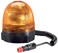 Hella 009506001 KL Rotacompact Flex Mount Beacon Warning Light, Rotating Patterns, 12V, Amber