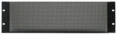 MCM 3U Black Vented Rack Panel