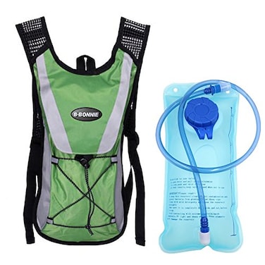 Monvecle Hydration Pack Water Rucksack Backpack Bladder Bag Cycling Bicycle Bike/Hiking Climbing Pouch2L Hydration Bladder Green
