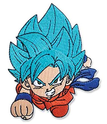 Great Eastern Dragon Ball Super- Goku Ssgss Embroidered Patch 3.5