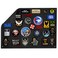 OneTigris Tactical Patch Display, Funny Foldable Patches Panel Holder Board for Military Army Combat Morale Uniform, HookLoop Emblems,Black - 22"x17