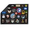 OneTigris Tactical Patch Display, Funny Foldable Patches Panel Holder Board for Military Army Combat Morale Uniform, HookLoop Emblems,Black - 22"x17