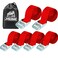 XSTRAP STANDARD 6PK 8FT Cam Buckle Lashing Straps, Cargo Tie-Down Straps