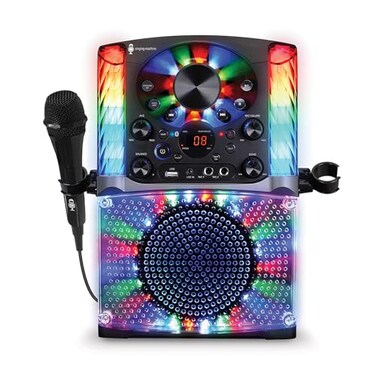 Singing Machine SML625BTBKD Karaoke Machine, Portable Bluetooth CDG Karaoke System, Black