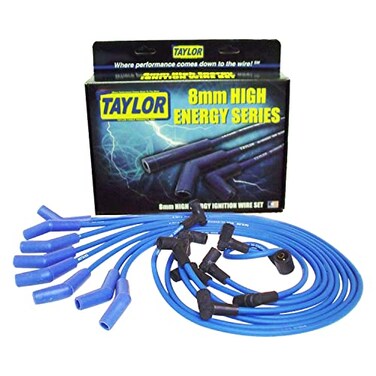 Taylor Cable 64604 Blue 8mm High Energy Spark Plug Custom Wire Set