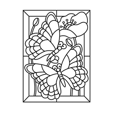 Darice 30008389 Embossing Folder Butterfly Mosaic Embossing Folder