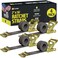 DC Cargo Mall E Track Ratchet Straps, Heavy Duty Cargo Tie-Down E Track Straps 2" x 16', ,4 Pack, GreyE Track Spring Fittings Tie Down Motorcycle, Vans, Trucks, Trailers