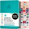 Clever Fox Budget Planner, Monthly Bill Tracker Book 5.8"x8.3" Turquoise