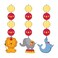 Creative Converting 3-Count Hanging Cutout Party Decorations, Circus Time