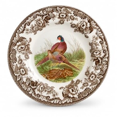 Spode Woodland 8" Salad Plate, Pheasant
