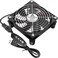 GDSTIME 120mm USB Computer Fan w/L/M/H Speed Controller, DC 5V USB Powered